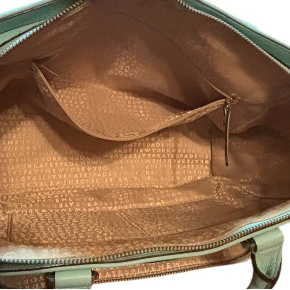 Kate Spade  New York Marian Baxter Street Dusty Mint Leather Crossbody Satchel - Picture 5 of 10